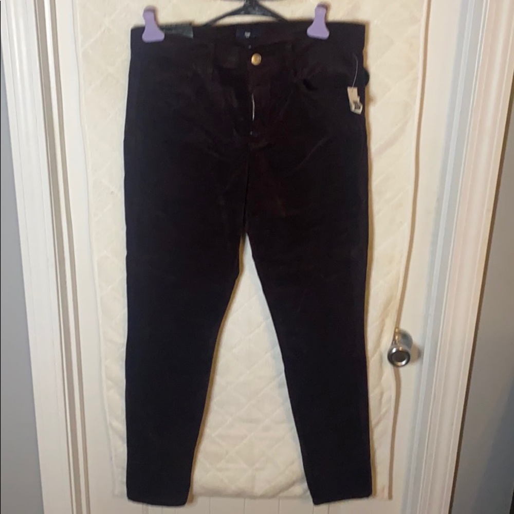 Gap Velvet Purple Skinny Jean